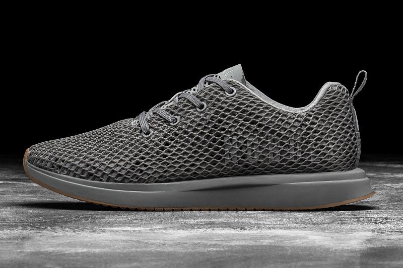 Nobull Concrete Mesh Runner Men's Running Shoes Grey | USA T1059C